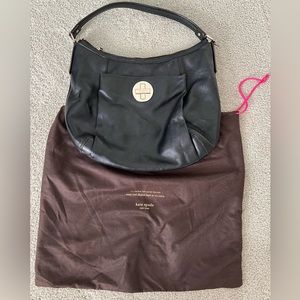 Kate Spade black leather shoulder bag